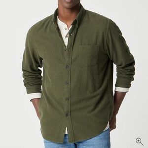J crew forest green brushed twill